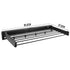 Wall Mounted Drying Rack Black Clothes Airer Space Saver Folding Dryer Bearing Capacity 12KG Foldable Rail With Hooks Indoor Outdoor Balcony Laundry