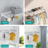 Wall Mounted Drying Rack Black Clothes Airer Space Saver Folding Dryer Bearing Capacity 12KG Foldable Rail With Hooks Indoor Outdoor Balcony Laundry
