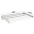 Wall Mounted Drying Rack Clothes Airer Space Saver Folding Dryer Bearing Capacity 12KG Foldable Rail With Hooks Indoor Outdoor Balcony Laundry White