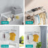 Wall Mounted Drying Rack Clothes Airer Space Saver Folding Dryer Bearing Capacity 12KG Foldable Rail With Hooks Indoor Outdoor Balcony Laundry White