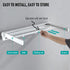 Wall Mounted Drying Rack Clothes Airer Space Saver Folding Dryer Bearing Capacity 12KG Foldable Rail With Hooks Indoor Outdoor Balcony Laundry White