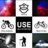 LED Red White & Blue Flashing Chest Clip Strobe Light