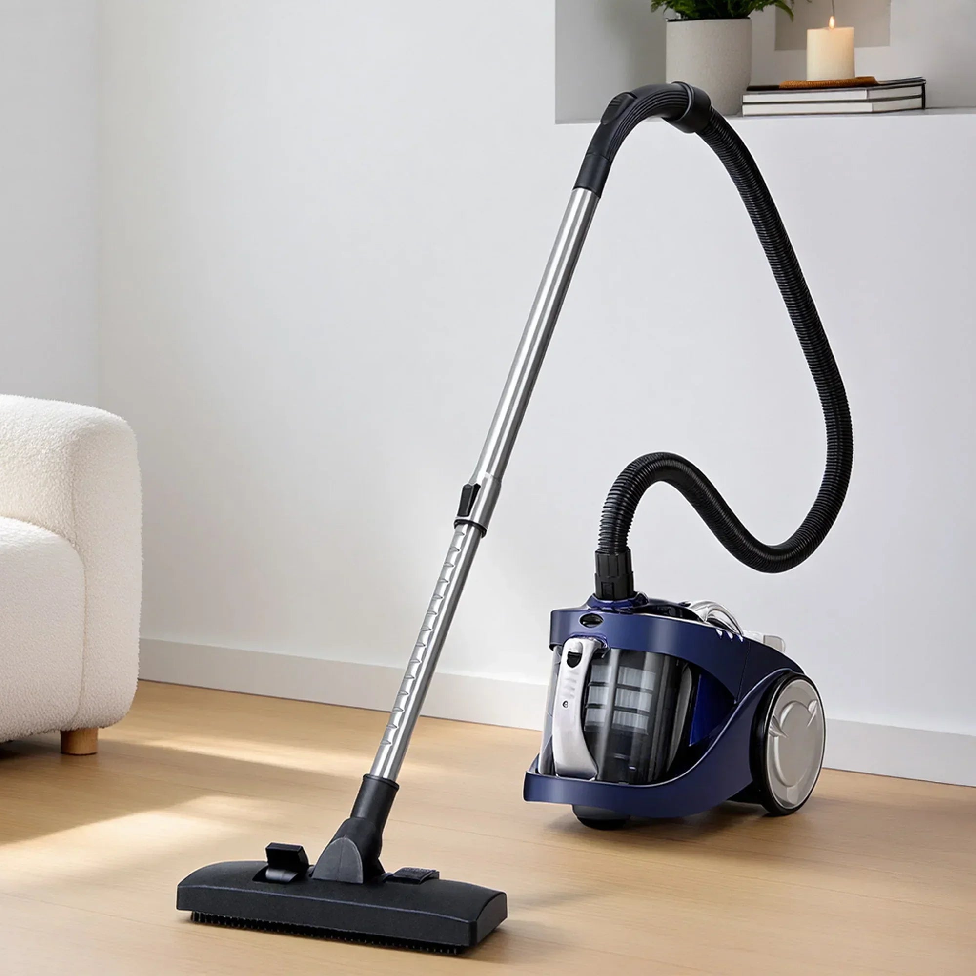 Bagless Vacuum Cleaner 2200W Multi-Cyclonic HEPA Filter 4L Blue