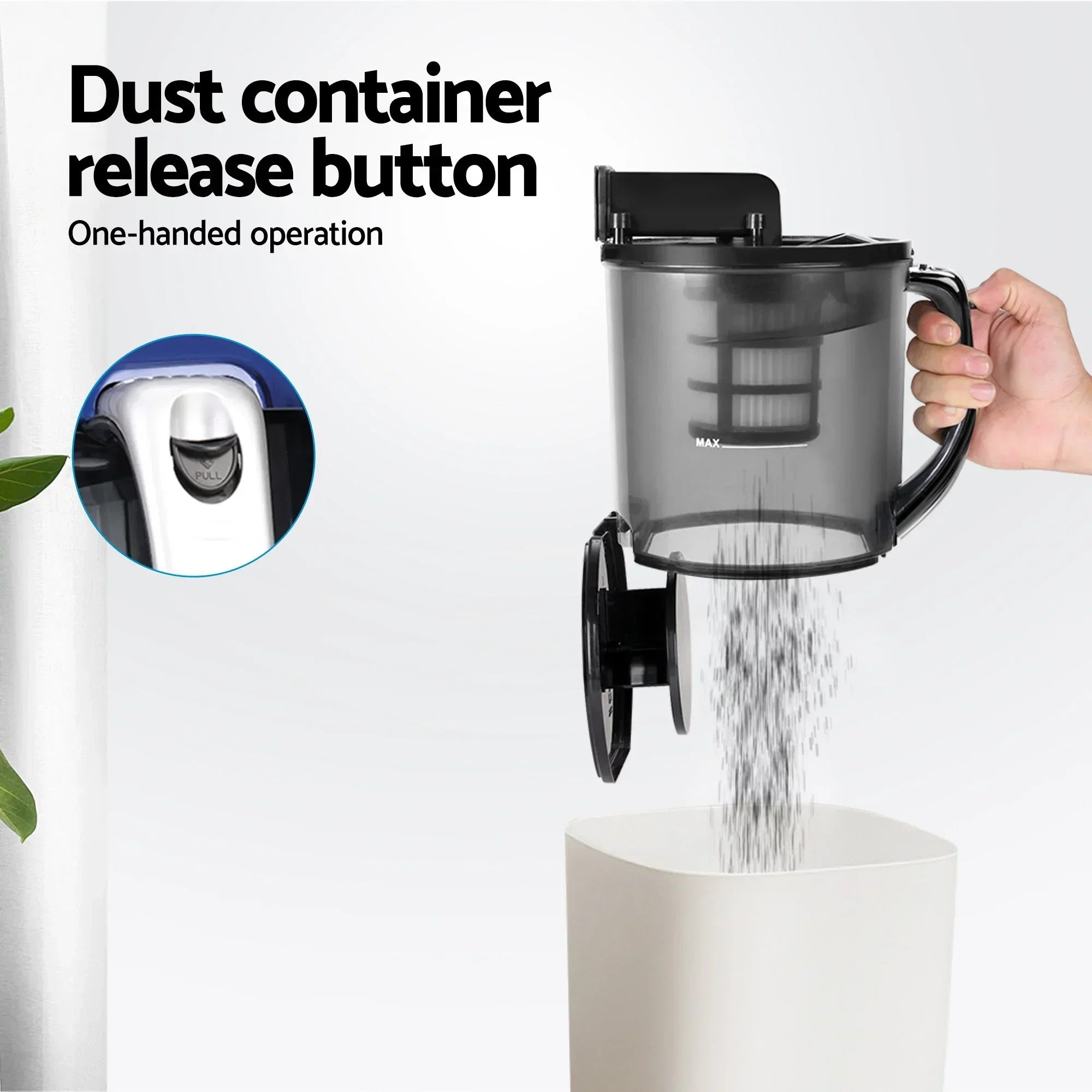 Bagless Vacuum Cleaner 2200W Multi-Cyclonic HEPA Filter 4L Blue