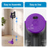Devanti 3-in-1 Corded Stick Vacuum Cleaner 16000Pa Suction HEPA Filter Purple