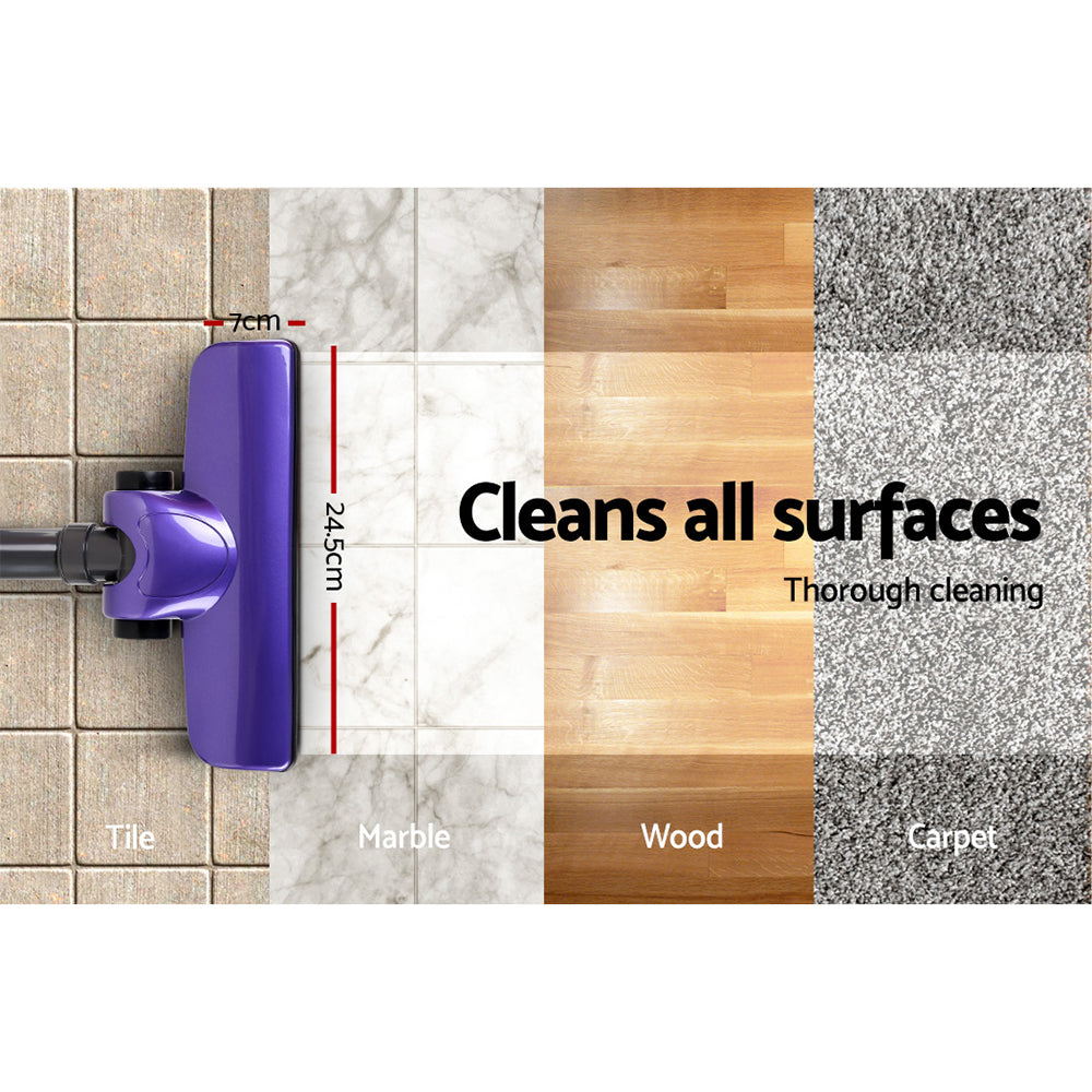 450W Corded Handstick Vacuum Cleaner 15000Pa Lightweight 2-in-1 Stick