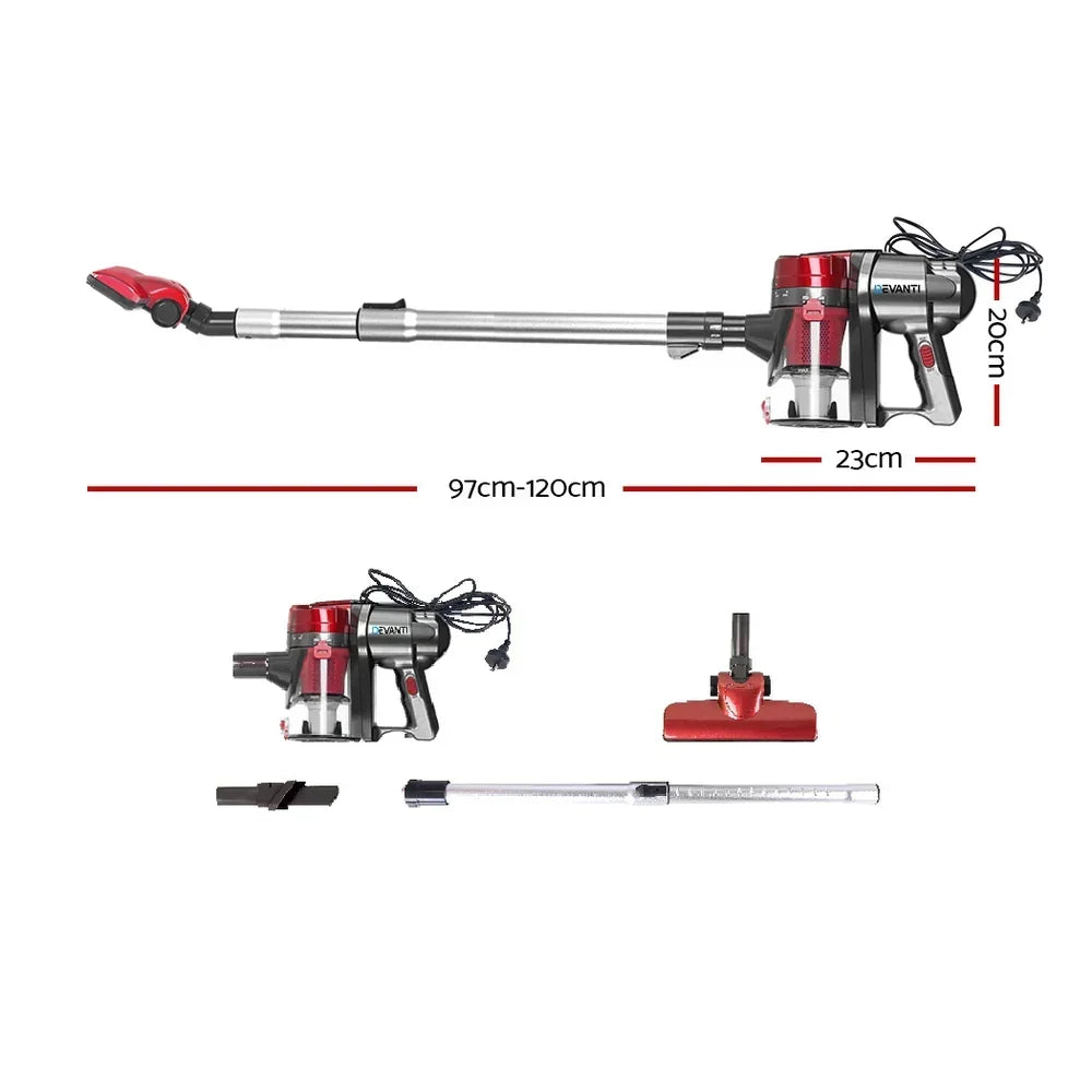 450W Corded Stick Vacuum Cleaner Handheld 15000Pa Lightweight
