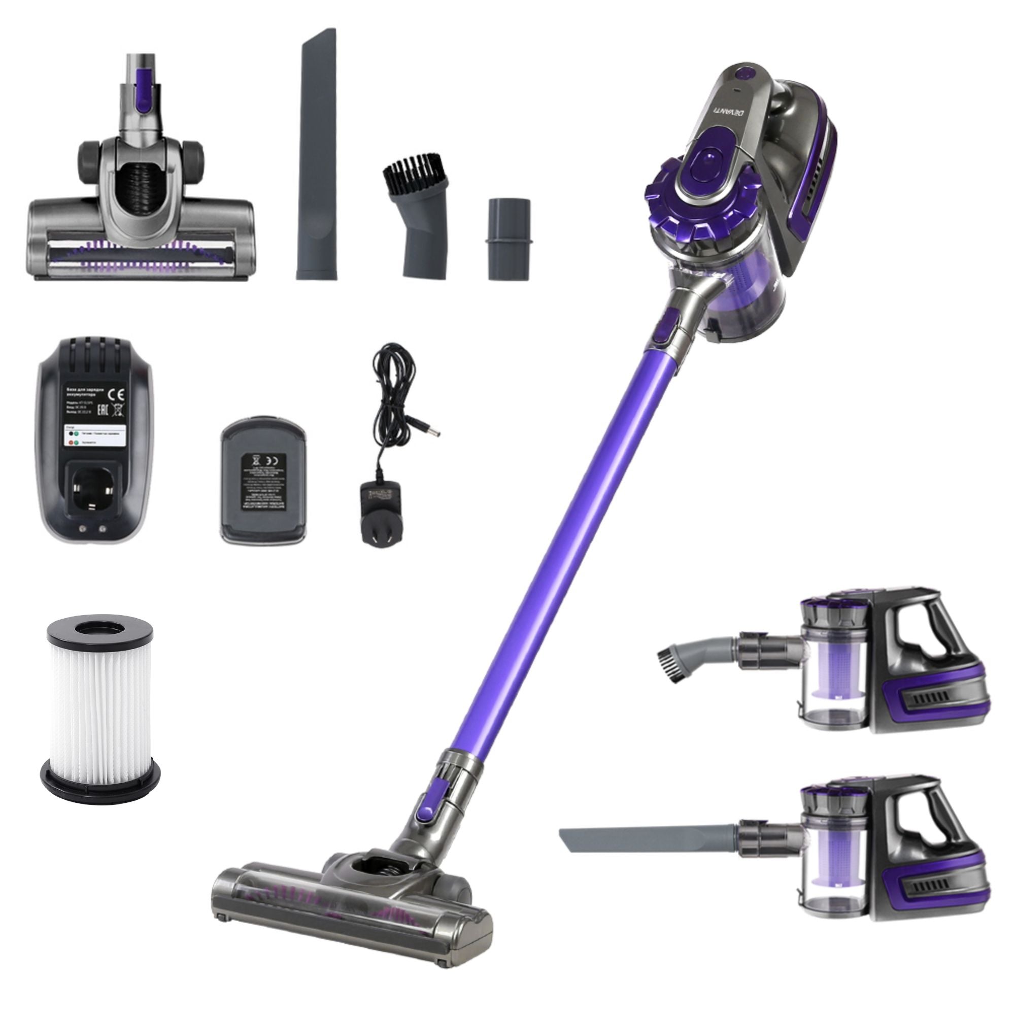 Cordless Handstick Vacuum 150W 8000Pa HEPA Filter 35min Runtime