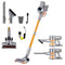 300W Stick Vacuum Cleaner Cordless Self-Standing Golden