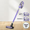 Cordless Stick Vacuum Cleaner 150W HEPA Handheld Purple Grey