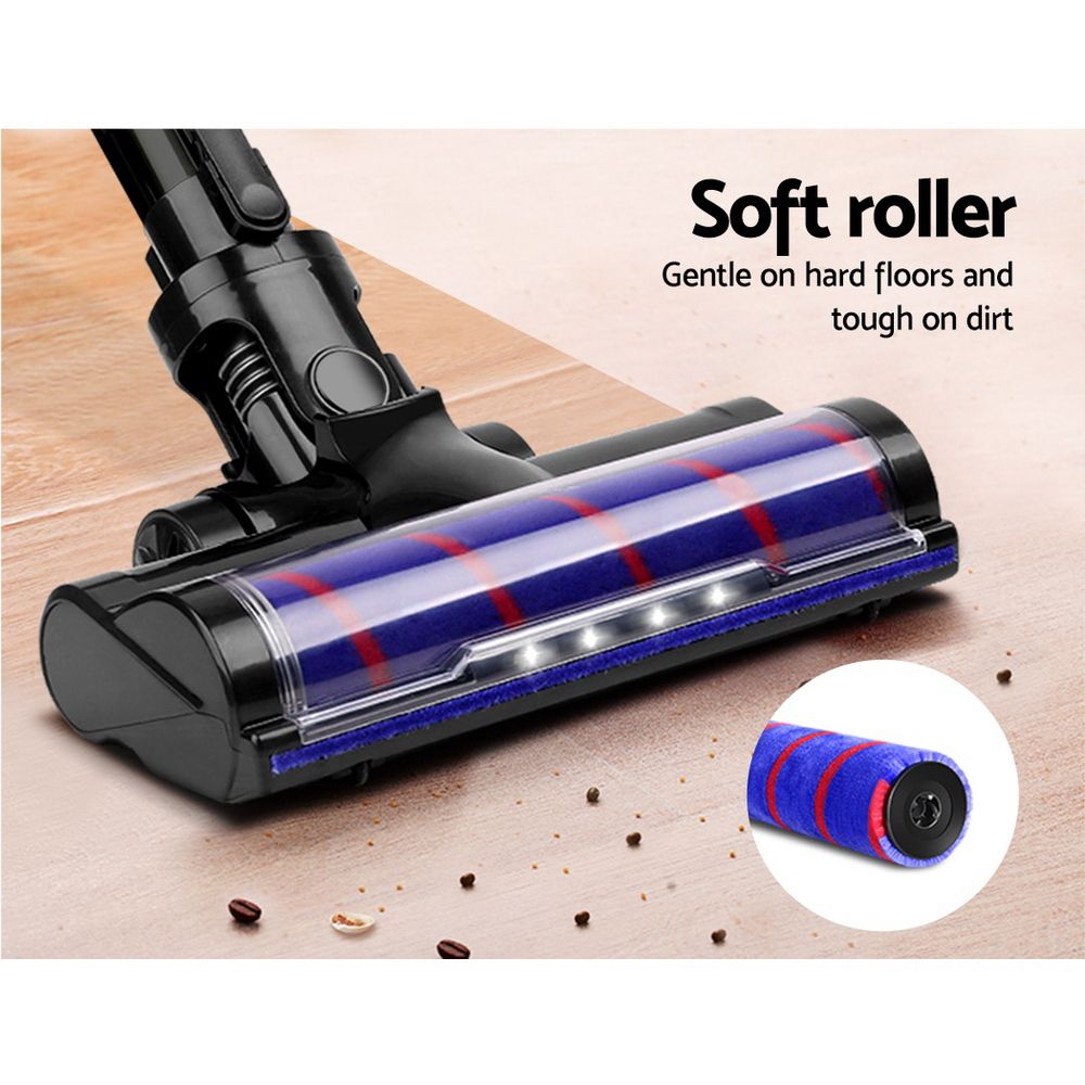 Cordless Stick Vacuum Cleaner 150W HEPA Handheld Purple Grey