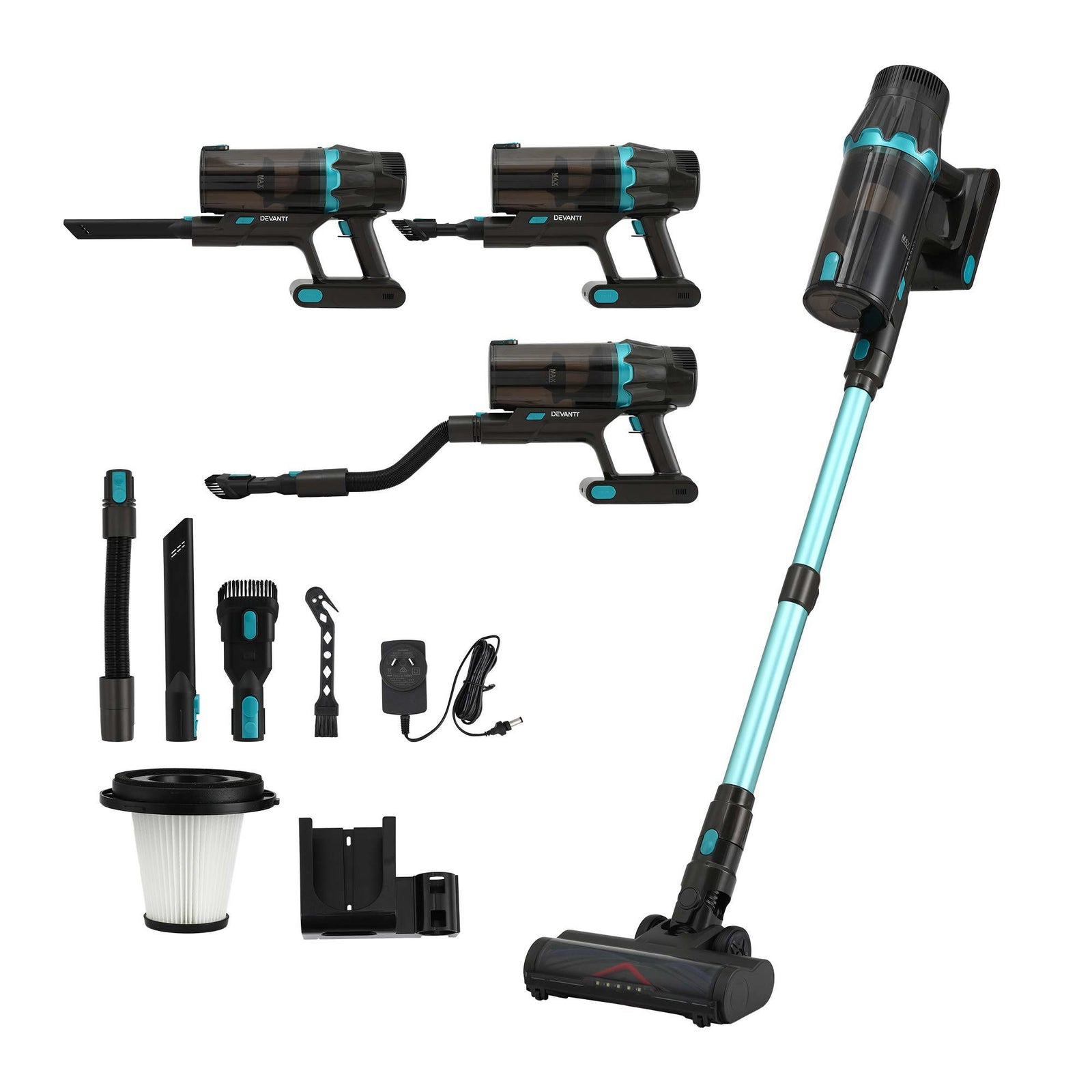 30000Pa Cordless Stick Vacuum Cleaner 4-in-1 Handheld Vac, Green