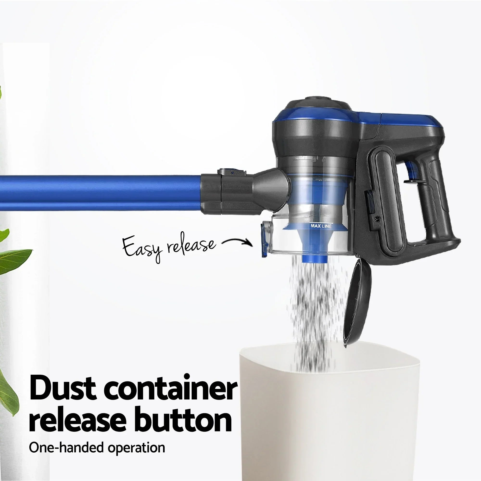 Stick Vacuum Cleaner Brushless Cordless 250W Blue