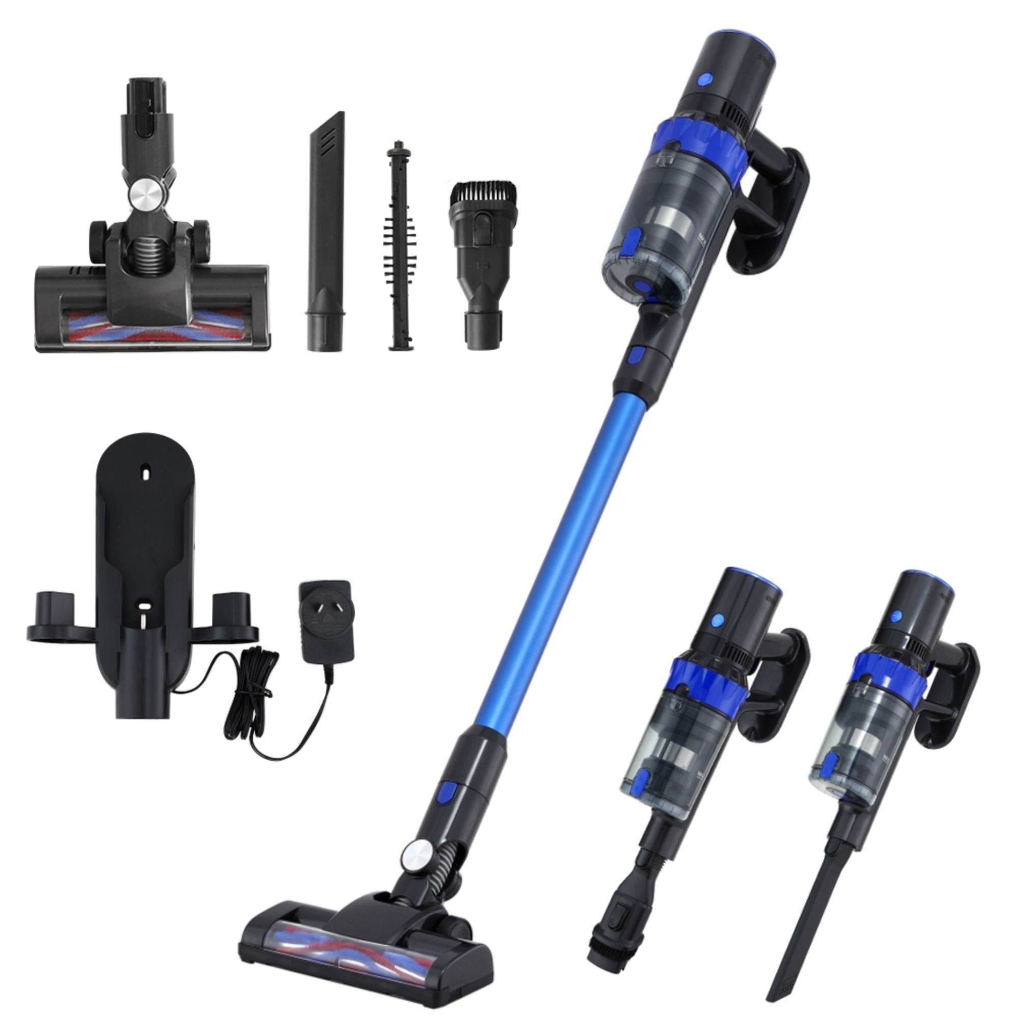 Stick Vacuum Cleaner Brushless Cordless 350W Blue