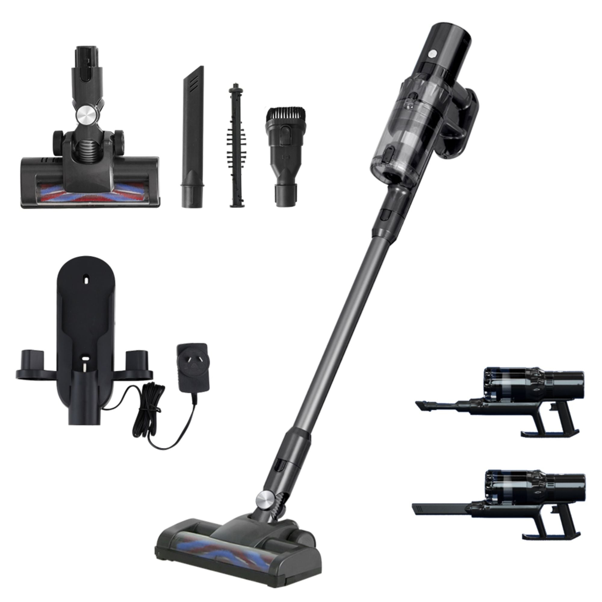 Stick Vacuum Cleaner Brushless Cordless 350W Grey