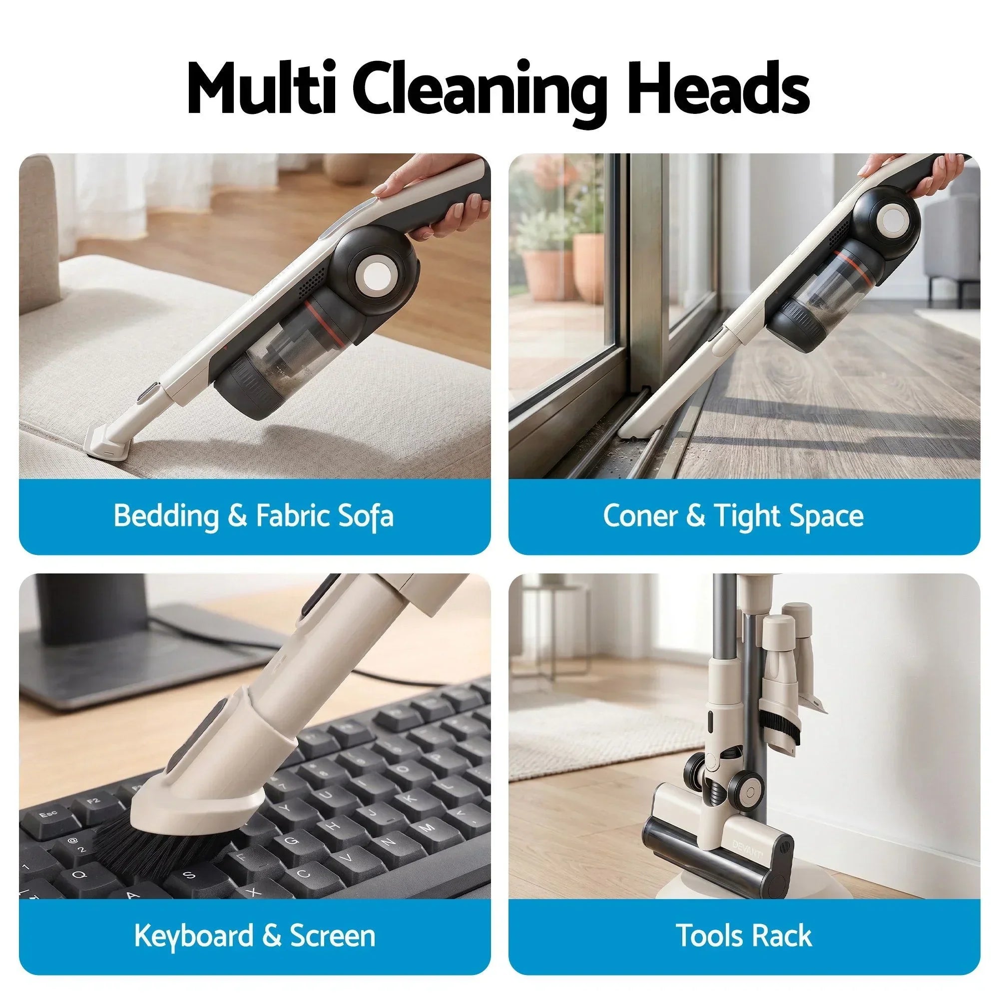 Cordless Stick Vacuum with Auto‑Empty Station – 18kPa, LED Brush, 60‑Day Dust