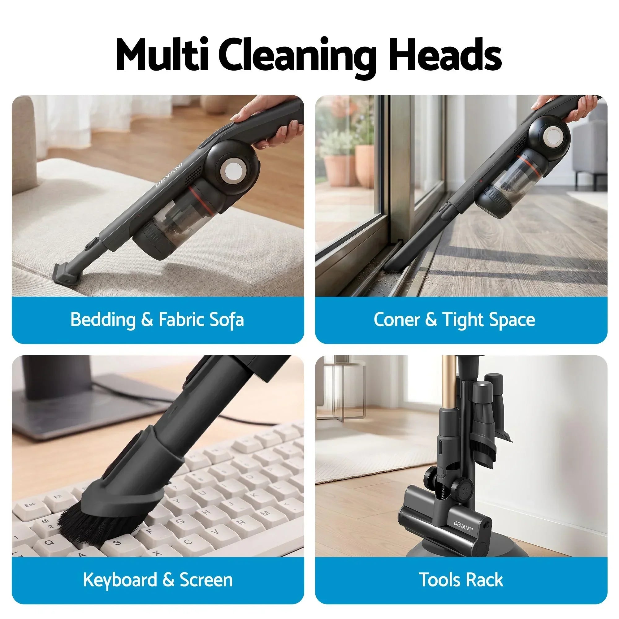 Cordless Stick Vacuum with Auto‑Empty Station – 18kPa, LED Brush, Smart Hub