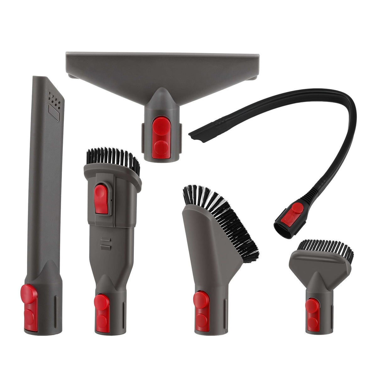 Devanti 6pc Vacuum Attachment Tool Kit for Dyson V5 V7 V8 V10 V11 Crevice Brush