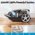 DEVANTI Bagged Vacuum Cleaner Powerful Suction for Carpet Wood Tile Floor
