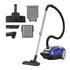 DEVANTI Bagged Vacuum Cleaner Powerful Suction for Carpet Wood Tile Floor