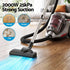 2000W Bagless Canister Vacuum Cleaner 25kPa Suction 4L Dual HEPA Filter Red