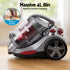 2000W Bagless Canister Vacuum Cleaner 25kPa Suction 4L Dual HEPA Filter Red