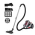 2000W Bagless Canister Vacuum Cleaner 25kPa Suction 4L Dual HEPA Filter Red