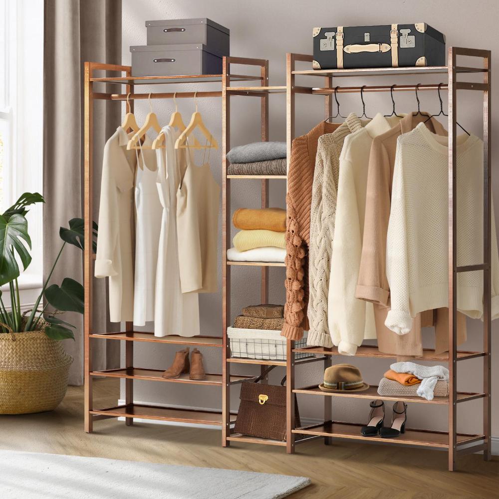 Open Wardrobe Organiset with 13 Display Shelves