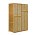 Bamboo Wardrobe Clothes Storage 8 Doors with 7 Shelves
