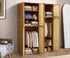Bamboo Wardrobe Clothes Storage 8 Doors with 7 Shelves