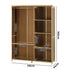 Open Wardrobe Clothes Rack 5 Shelves with Hanging Rail