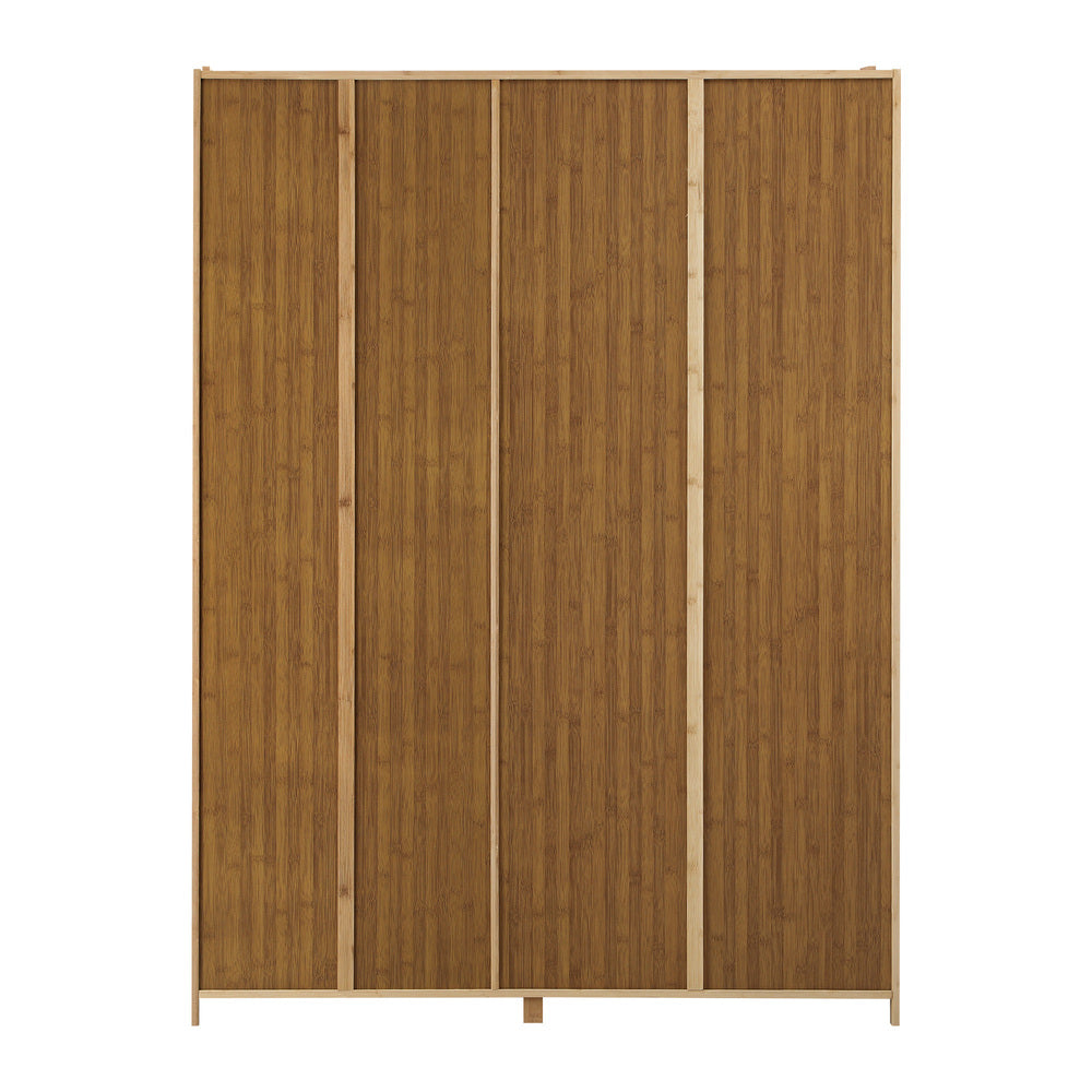 Open Wardrobe Clothes Rack 5 Shelves with Hanging Rail