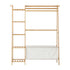 Open Wardrobe with Hanging Rail and Laundry Bag