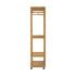 Bamboo Clothes Rack – Open Wardrobe with Shelves & Wheels 84×167cm