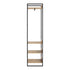 Clothes Rack Open Wardrobe 4 shelves Hanging Rail Metal