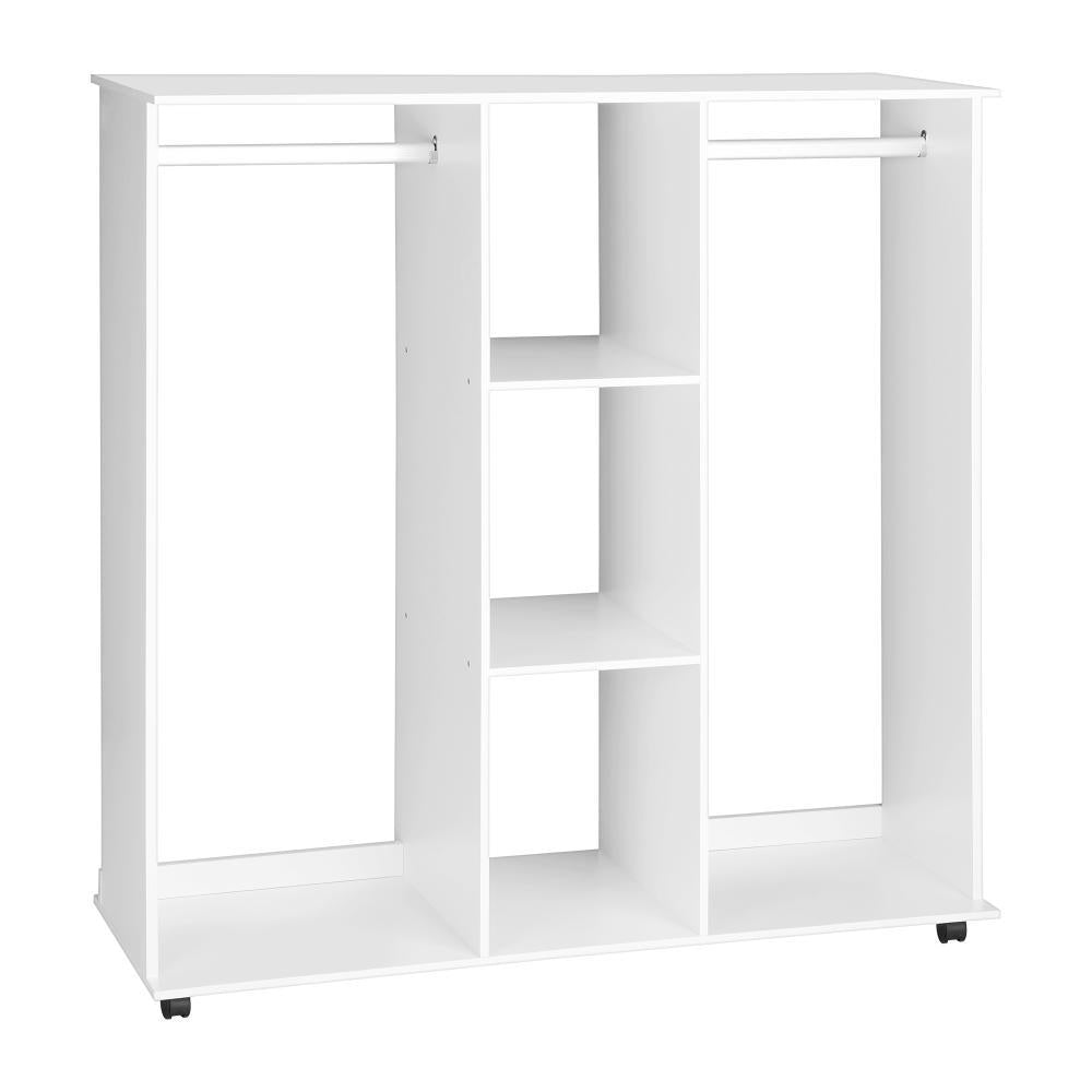 Portable Double Wardrobe Open Clothes Rack