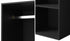 Open Wardrobe Shelf Unit 2 Shelves Hanging Rail Black