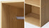 Open Wardrobe 2 Shelves Hanging Rail Natural