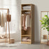 Open Wardrobe 3 Drawers Hanging Rail Natural