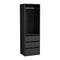 Open Wardrobe Shelf Unit 3 Drawers Hanging Rail Black