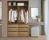 Wardrobe 3 Drawers Hanging Rail Natural