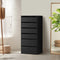 Wardrobe Storage Unit 6 Chest of Drawers Black
