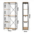 Large Open Wardrobe Hanging Rail 5 shelves