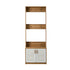 Hall Tree Coat Rack with Bench – Entryway Storage Wardrobe Shelf Natural