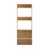 Hall Tree Coat Rack with Bench – Entryway Storage Wardrobe Shelf Natural