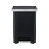 Artiss Rubbish Bin 51L Kitchen Pedal Soft Close Lid Liner Pocket Black