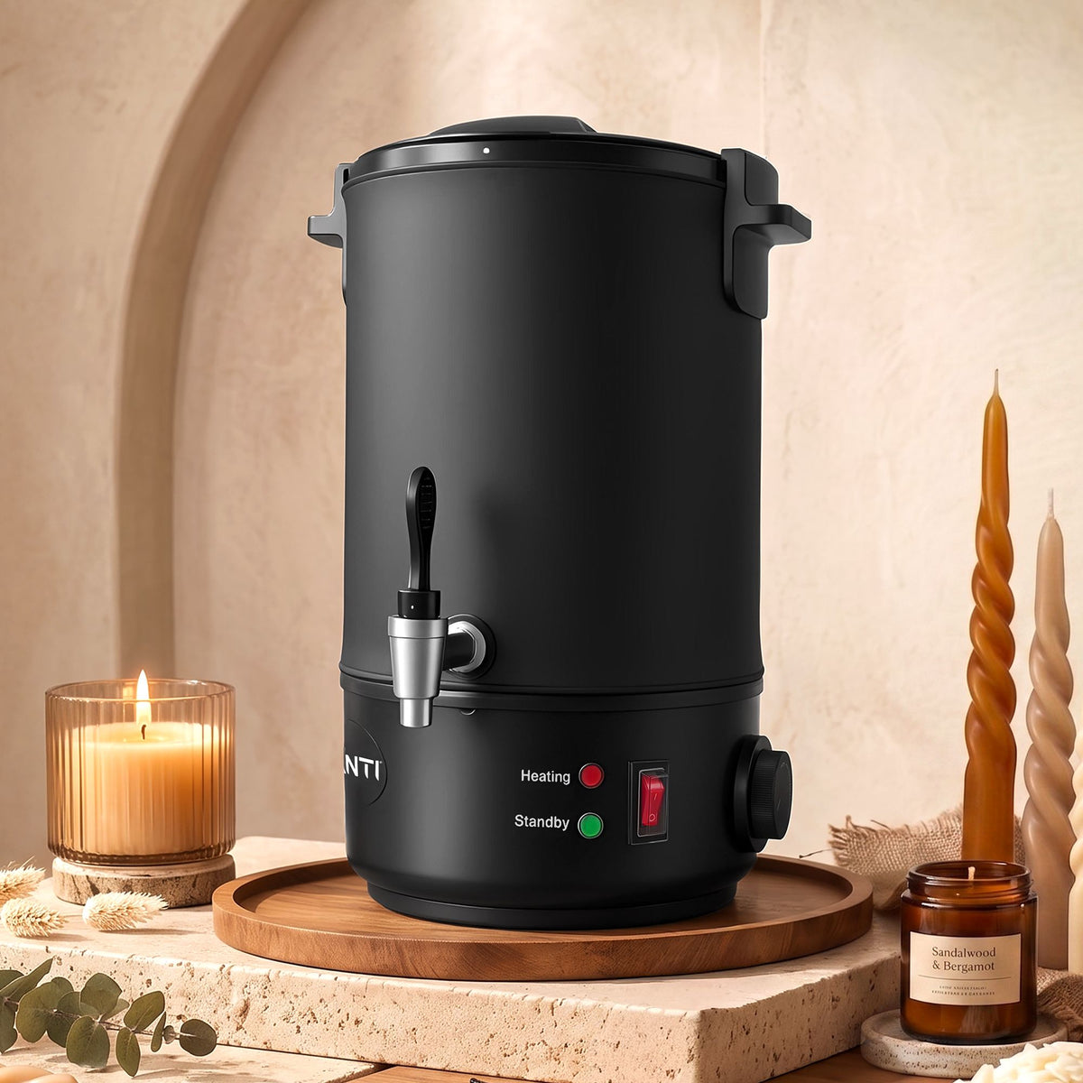 6L Wax Melter Candle Making 1520W Melting Pot Furnace Quick Pour Spout Soy Soap