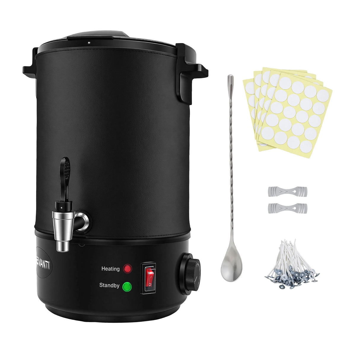 6L Wax Melter Candle Making 1520W Melting Pot Furnace Quick Pour Spout Soy Soap
