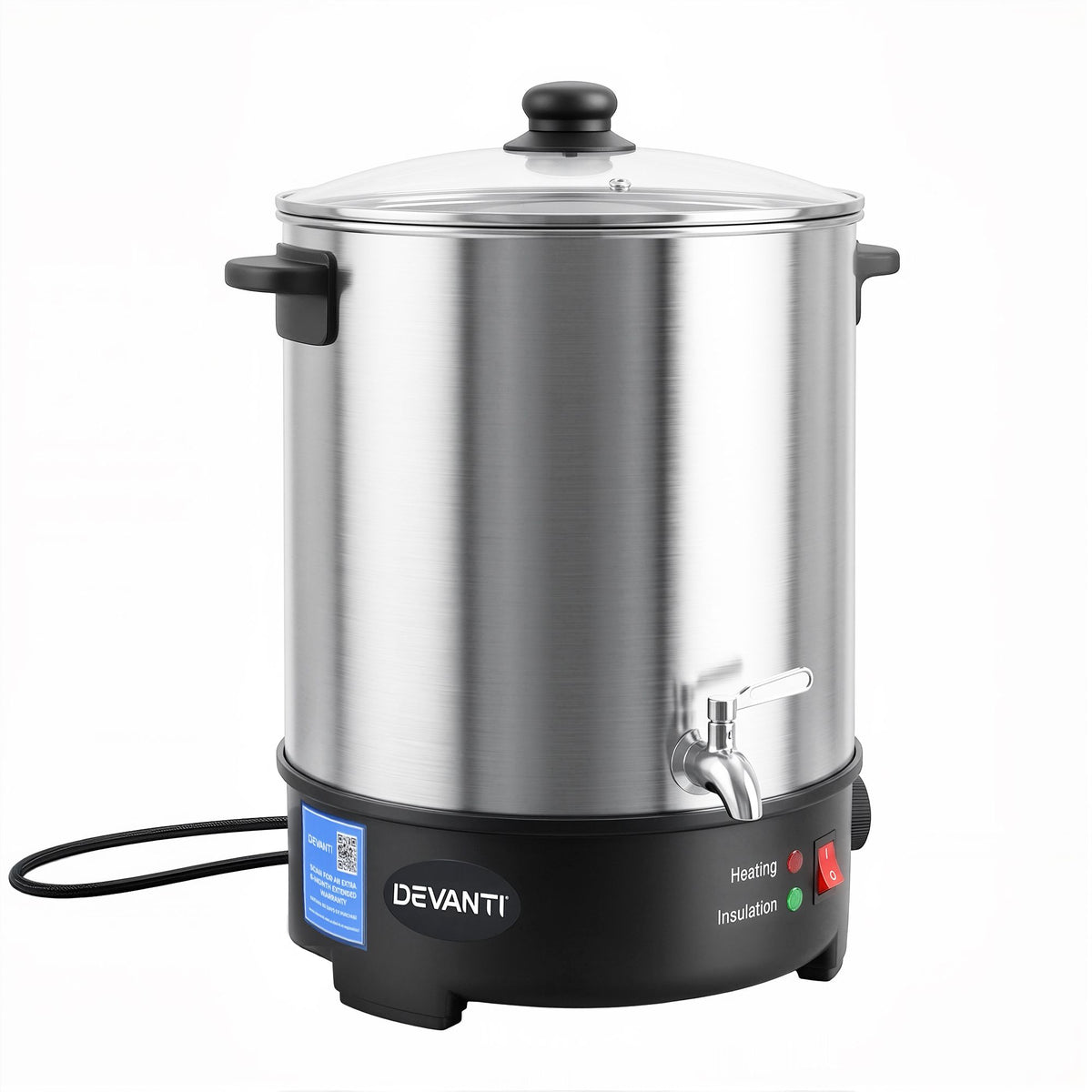 16L Wax Melter Candle Making 1500W Melting Pot Furnace Quick Pour Spout Soy Soap