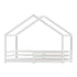 Kids House Bed Frame Single Pine Wood White Montessori Style AMOS